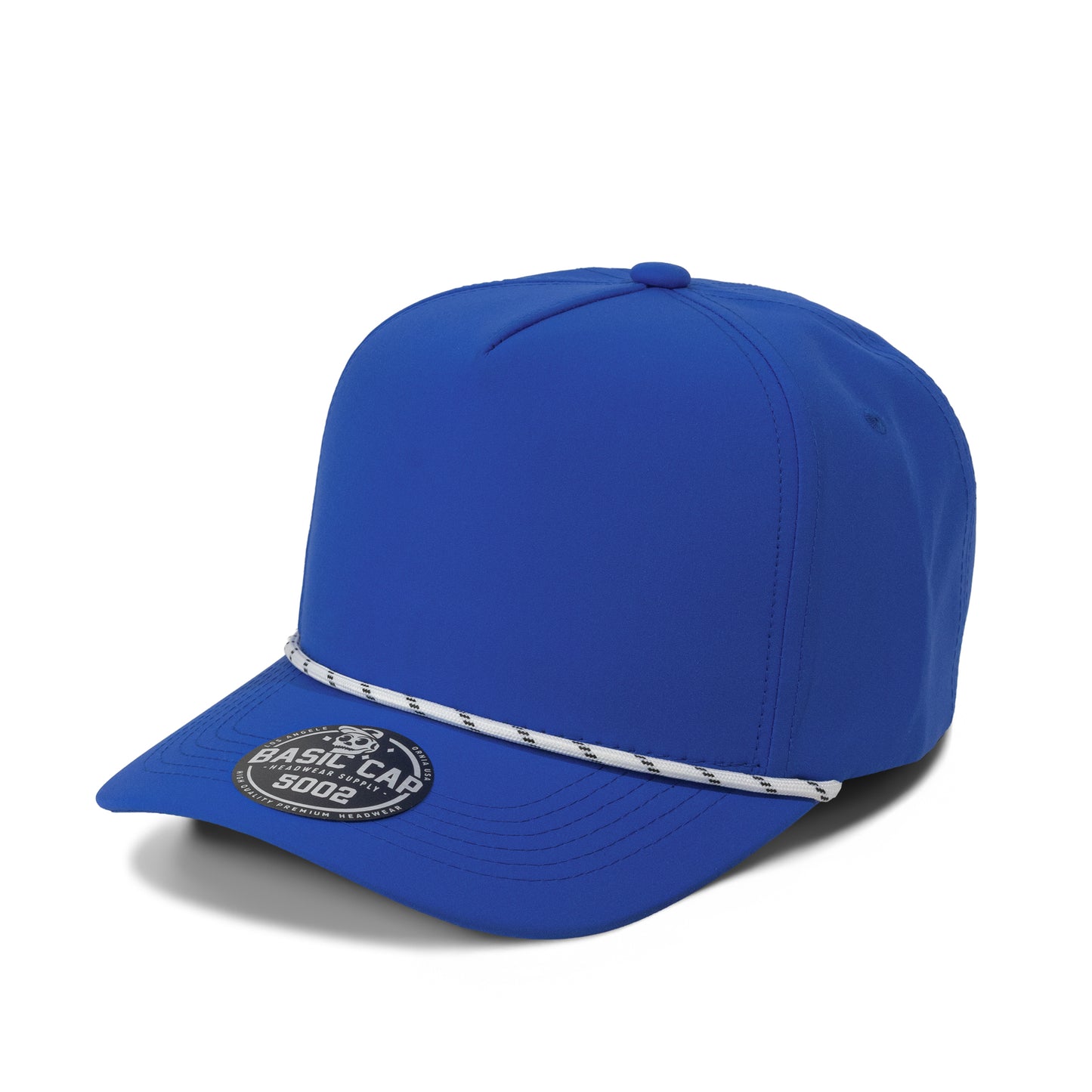 Plain 5Panel Curve With Rope Cap ( Water Proof ) 5002
