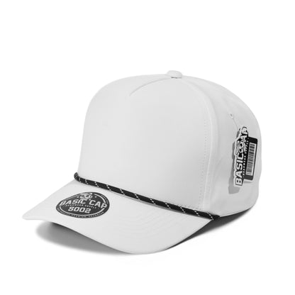 Plain Curve 5Panel Rope Hat Water Repellent 5002