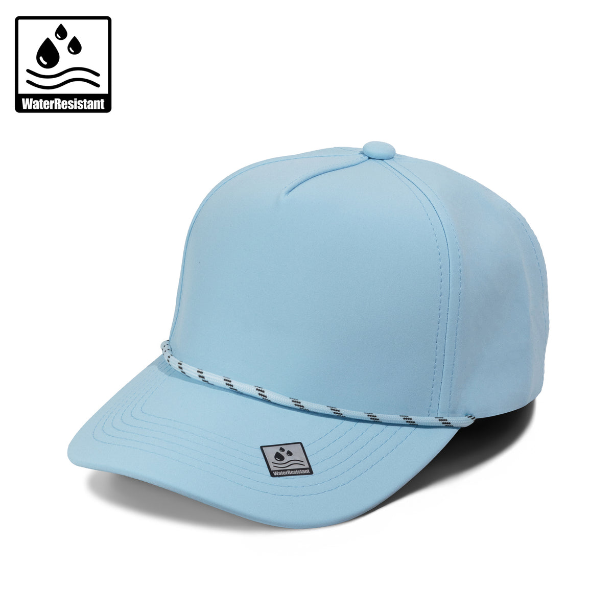 Plain Curve 5Panel Rope Hat Water Repellent 5002