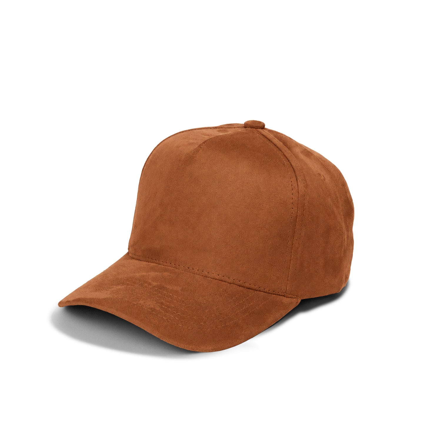 Plain Curve 5Panel Full Suede Hat 5004