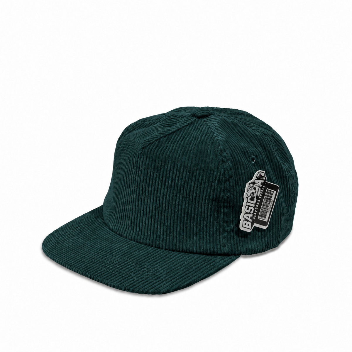 Plain Flat Unstructured 5Panel Full Corduroy Hat 5054