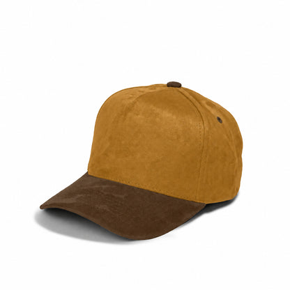 Plain Curve 5Panel Full Suede Hat 5004