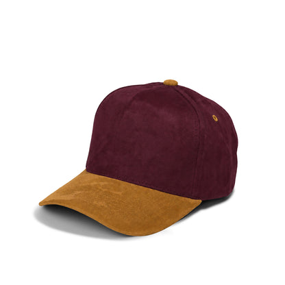 Plain Curve 5Panel Full Suede Hat 5004