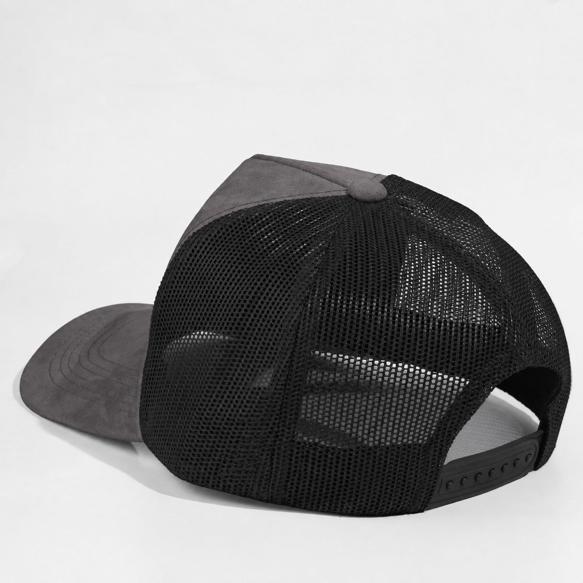 Plain 5Panel Suede Curve Mesh 5005