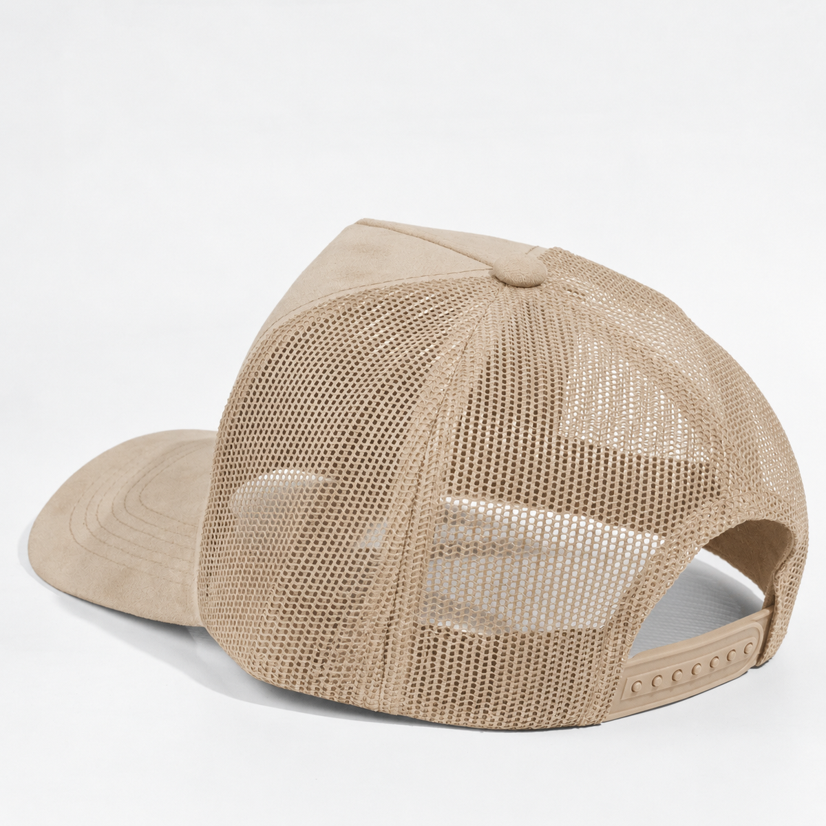 Plain 5Panel Suede Curve Mesh 5005