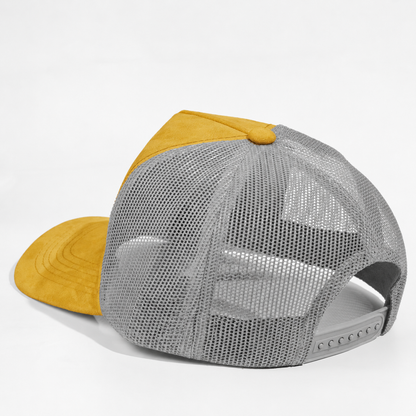 Plain 5Panel Suede Curve Mesh 5005