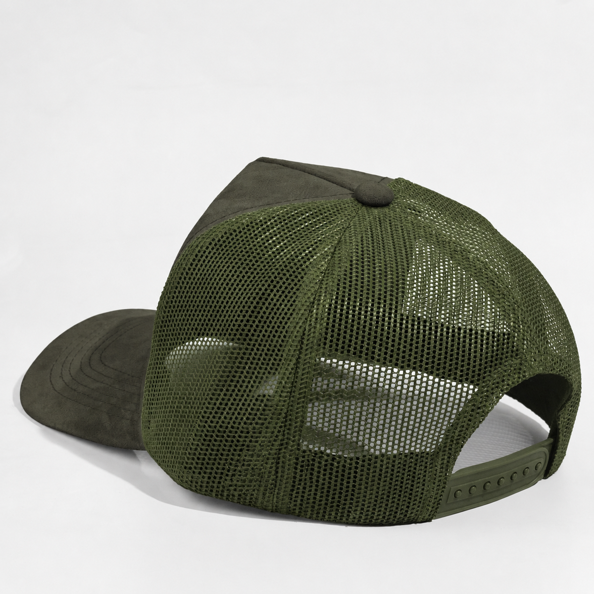 Plain 5Panel Suede Curve Mesh 5005