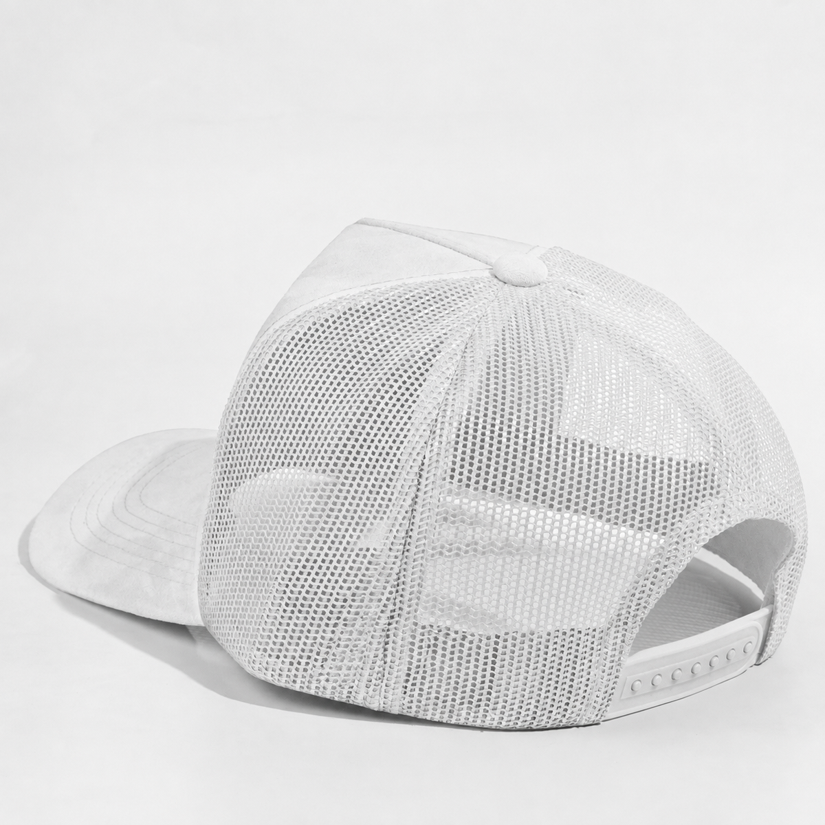 Plain 5Panel Suede Curve Mesh 5005