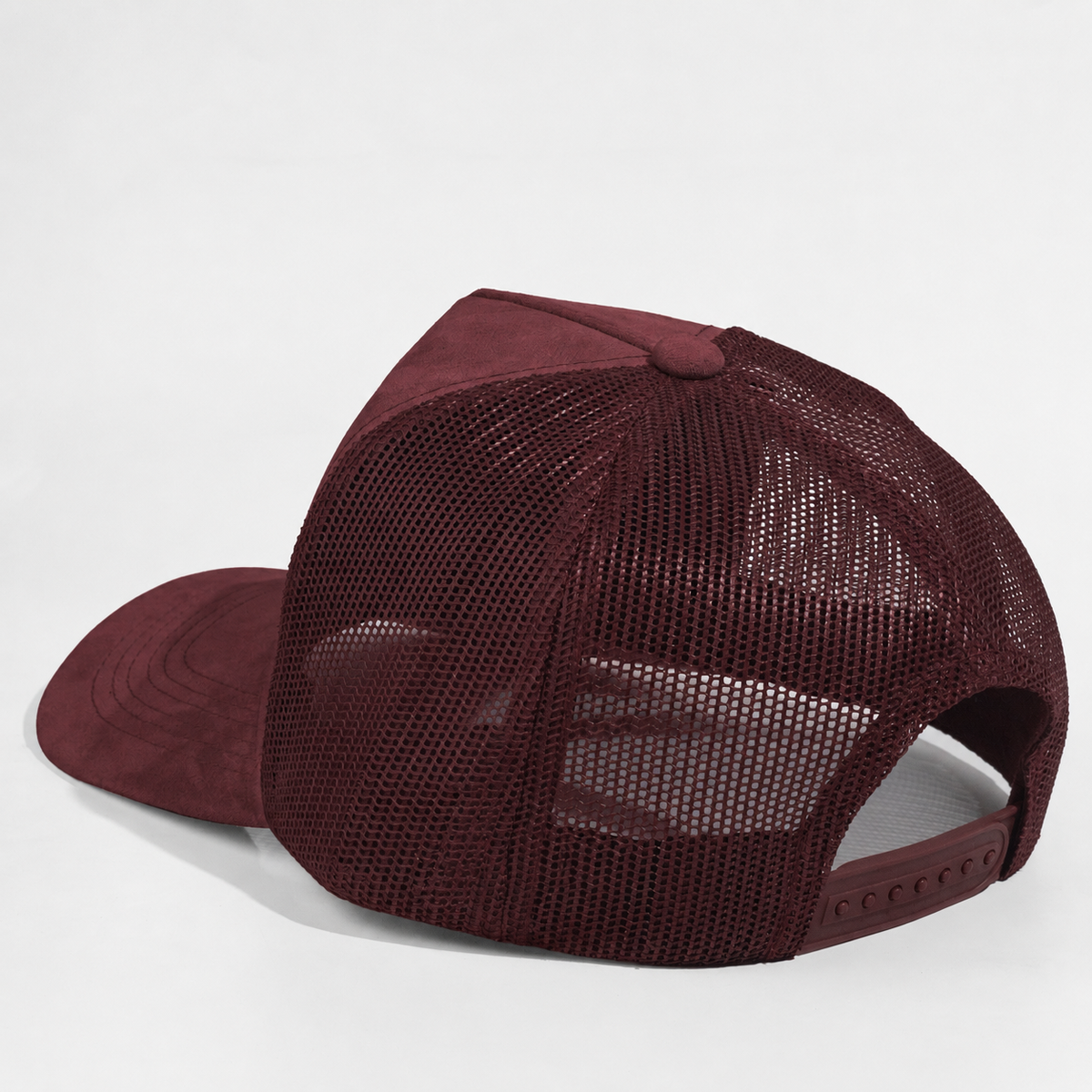 Plain 5Panel Suede Curve Mesh 5005