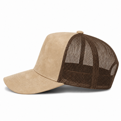 Plain 5Panel Suede Curve Mesh 5005