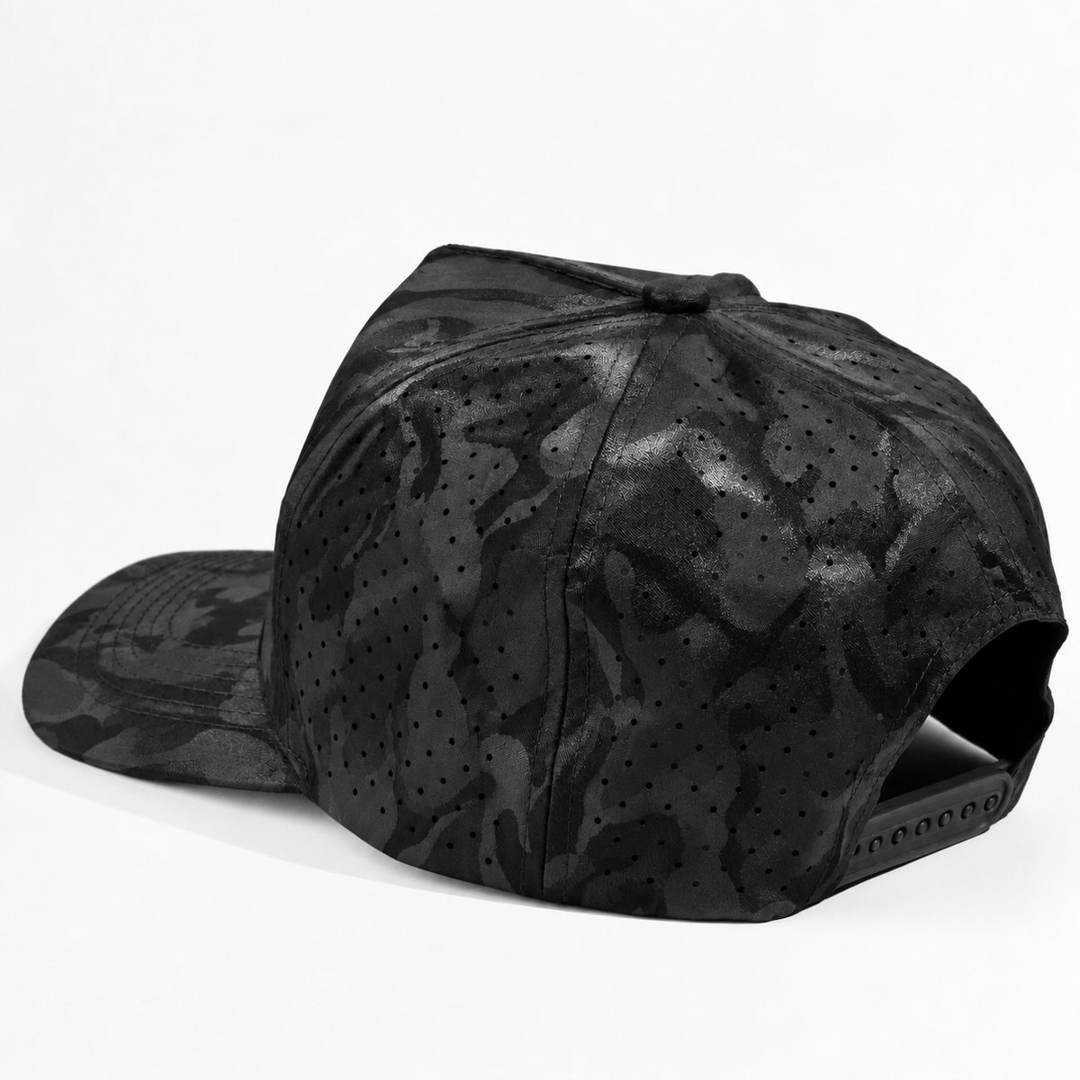 Plain Curve 5Panel Camo Laser Hole Hat Water Repellent 5009