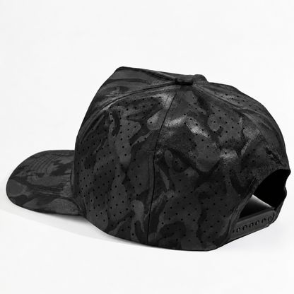 Plain Curve 5Panel Camo Laser Hole Hat Water Repellent 5009
