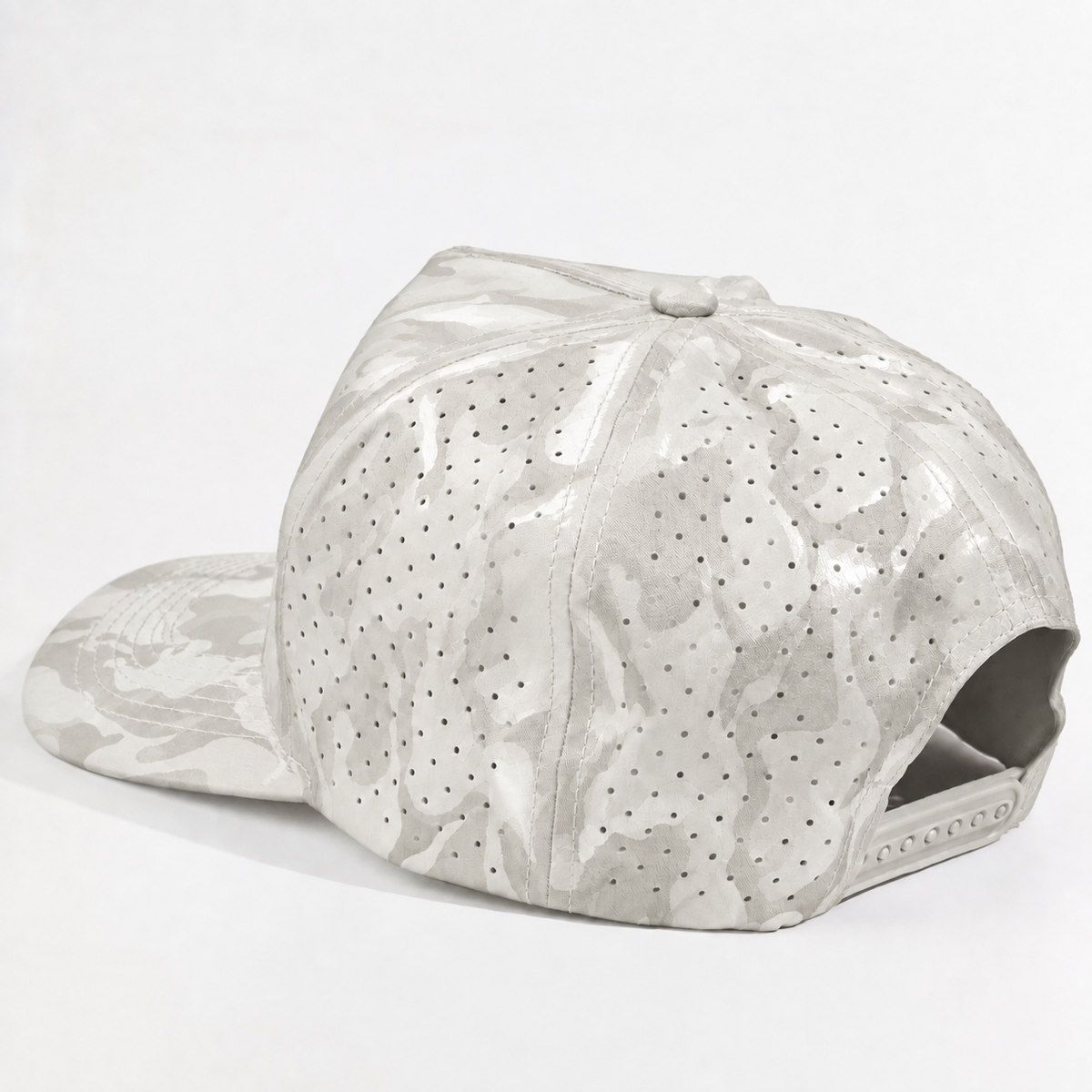 Plain Curve 5Panel Camo Laser Hole Hat Water Repellent 5009