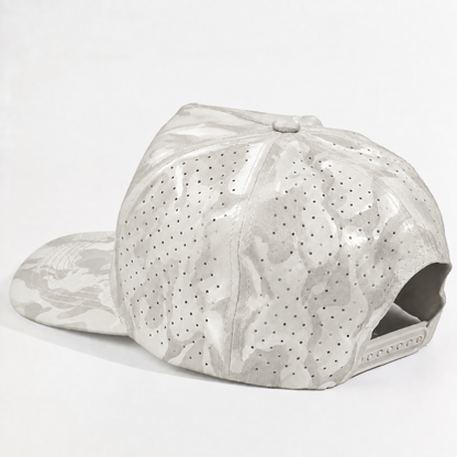Plain Curve 5Panel Camo Laser Hole Hat Water Repellent 5009