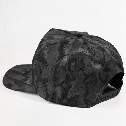 Plain Curve 5Panel Camo Laser Hole Hat Water Repellent 5009