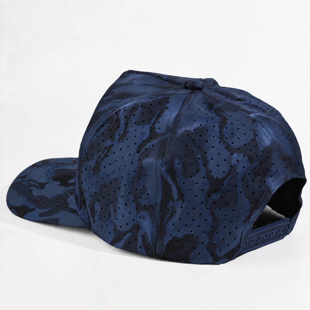 Plain Curve 5Panel Camo Laser Hole Hat Water Repellent 5009