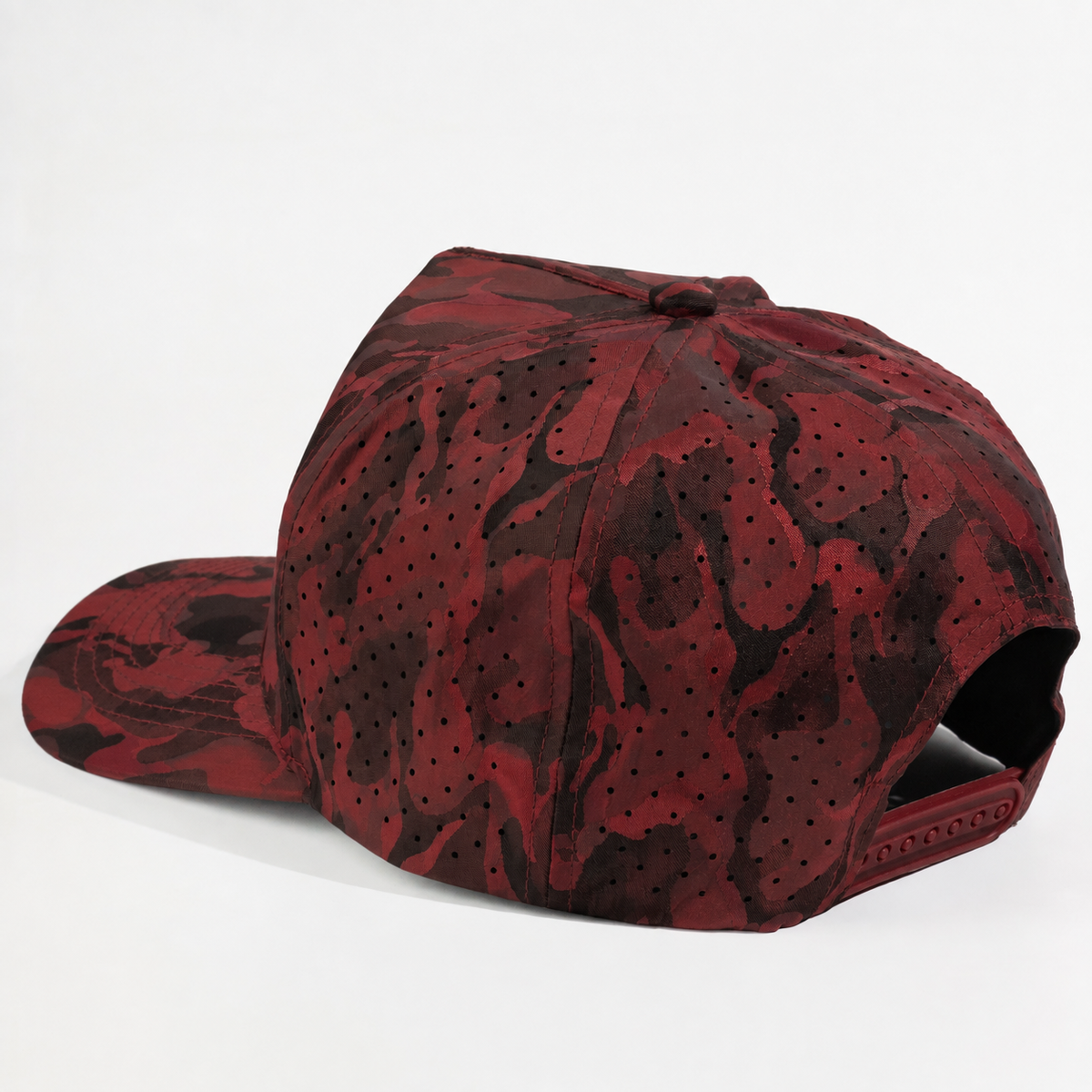 Plain Curve 5Panel Camo Laser Hole Hat Water Repellent 5009