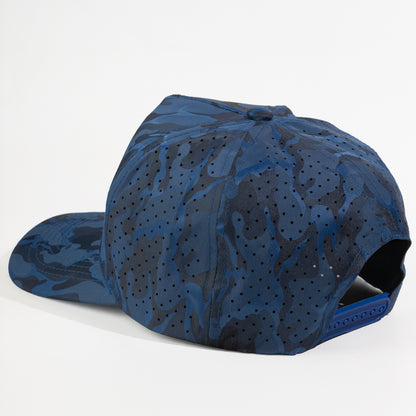 Plain Curve 5Panel Camo Laser Hole Hat Water Repellent 5009