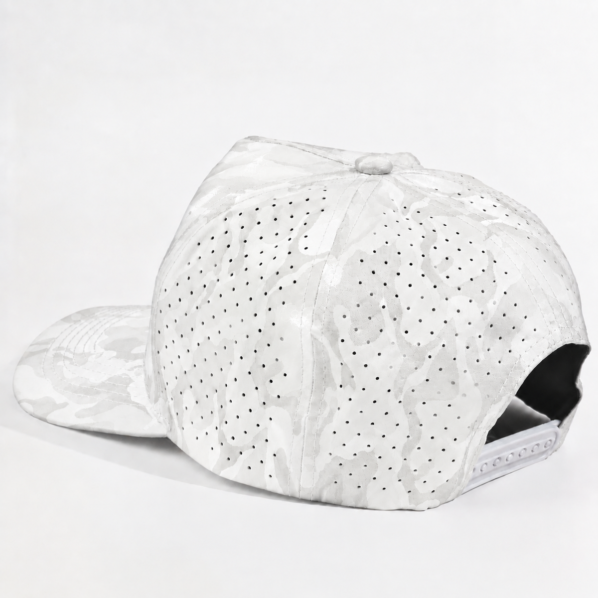 Plain Curve 5Panel Camo Laser Hole Hat Water Repellent 5009