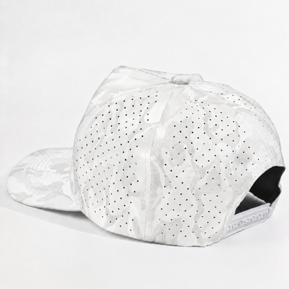 Plain Curve 5Panel Camo Laser Hole Hat Water Repellent 5009