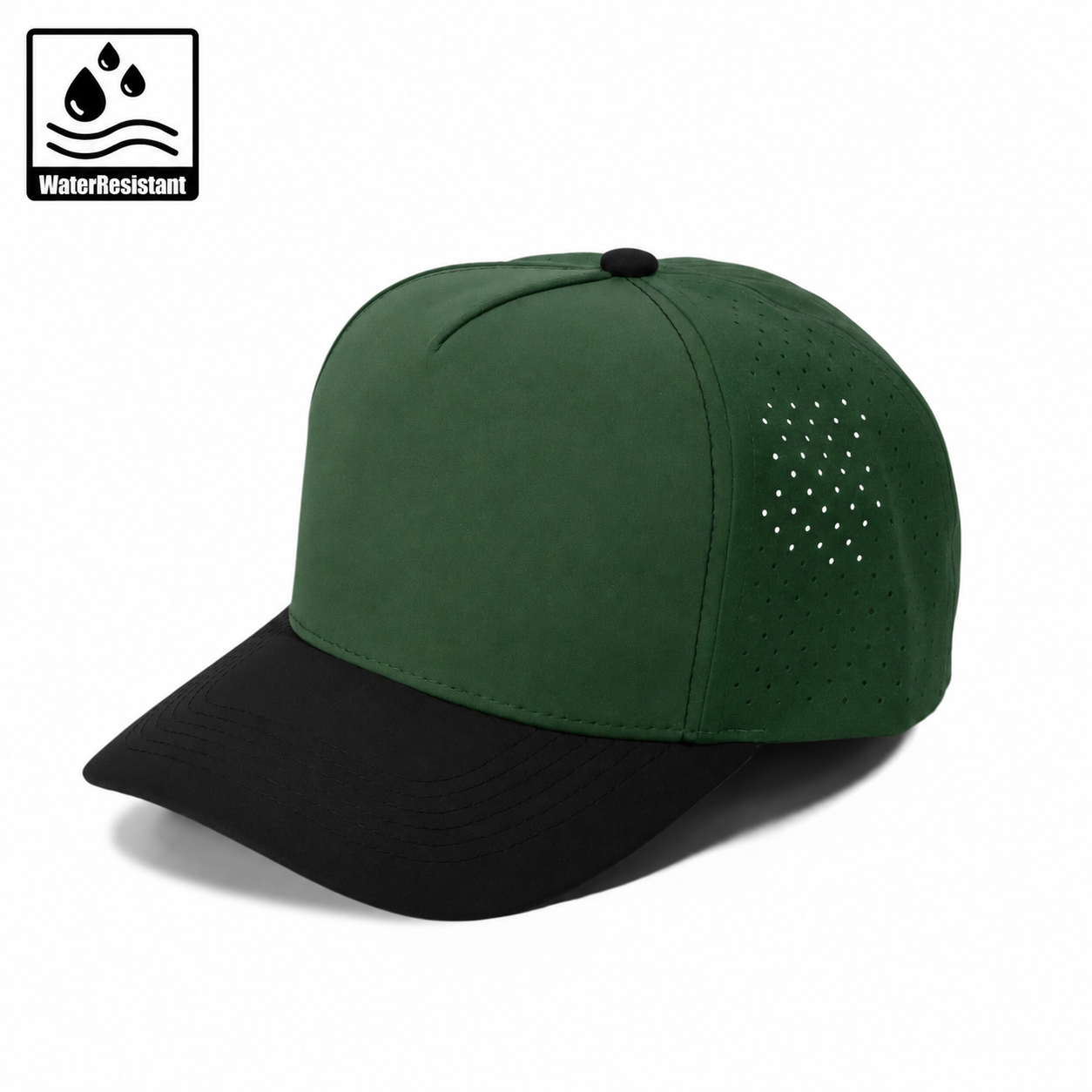 Plain Curve 5Panel Laser Hole Hat Water Repellent 5010