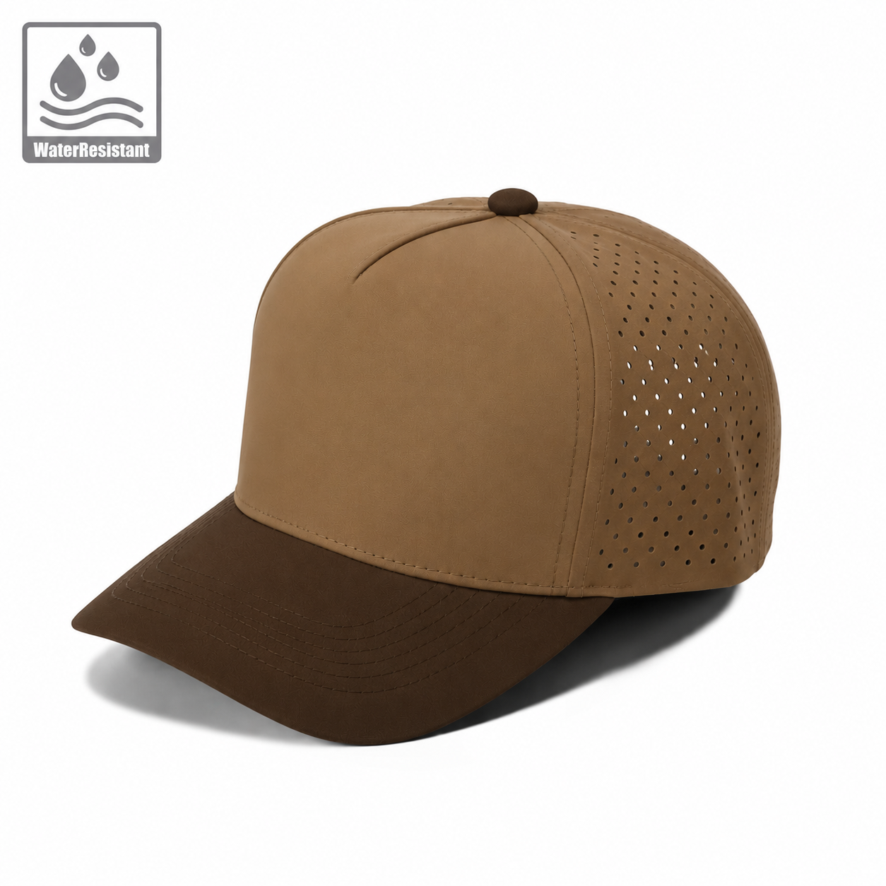 Plain Curve 5Panel Laser Hole Hat Water Repellent 5010