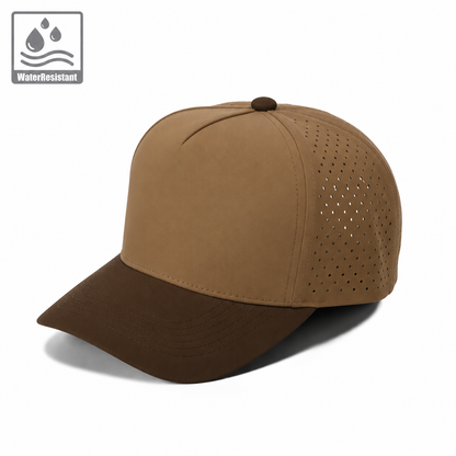 Plain Curve 5Panel Laser Hole Hat Water Repellent 5010