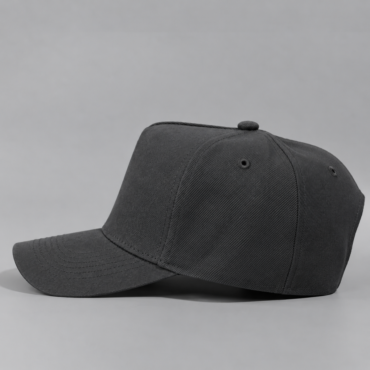 Plain Curve 5Panel Wool Hat 5011