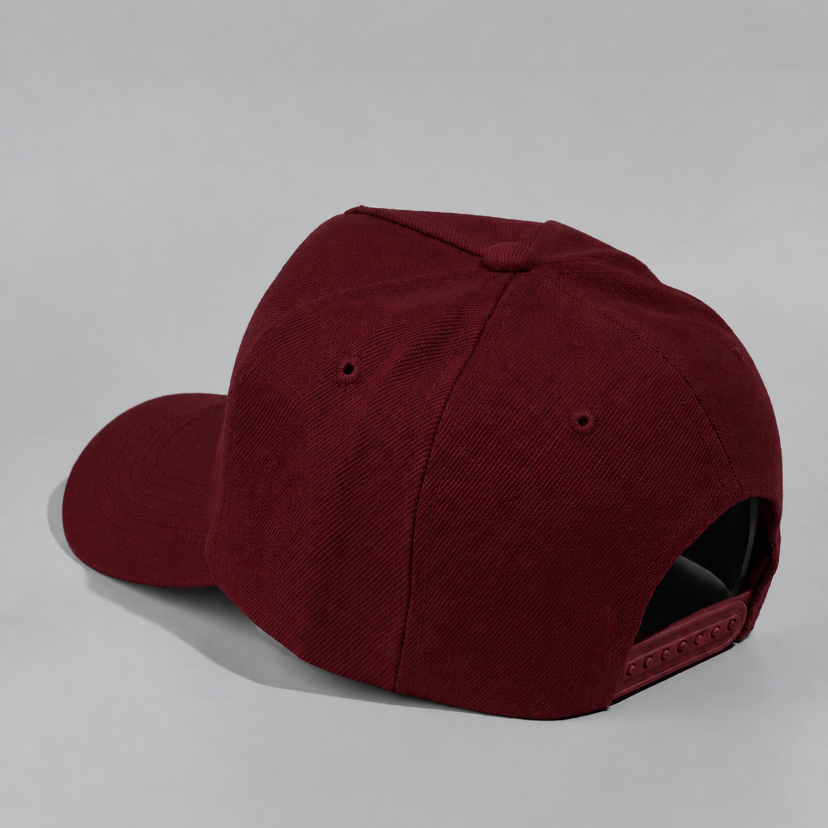 Plain Curve 5Panel Wool Hat 5011