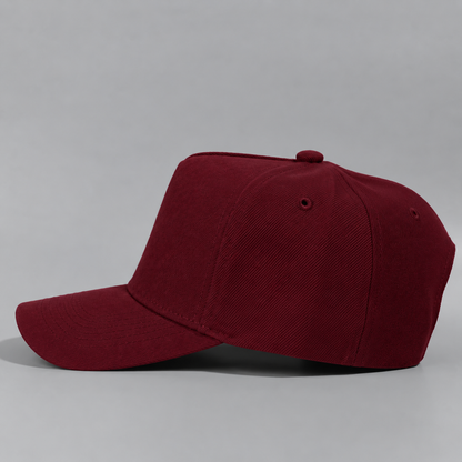 Plain Curve 5Panel Wool Hat 5011