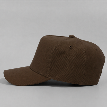 Plain Curve 5Panel Wool Hat 5011