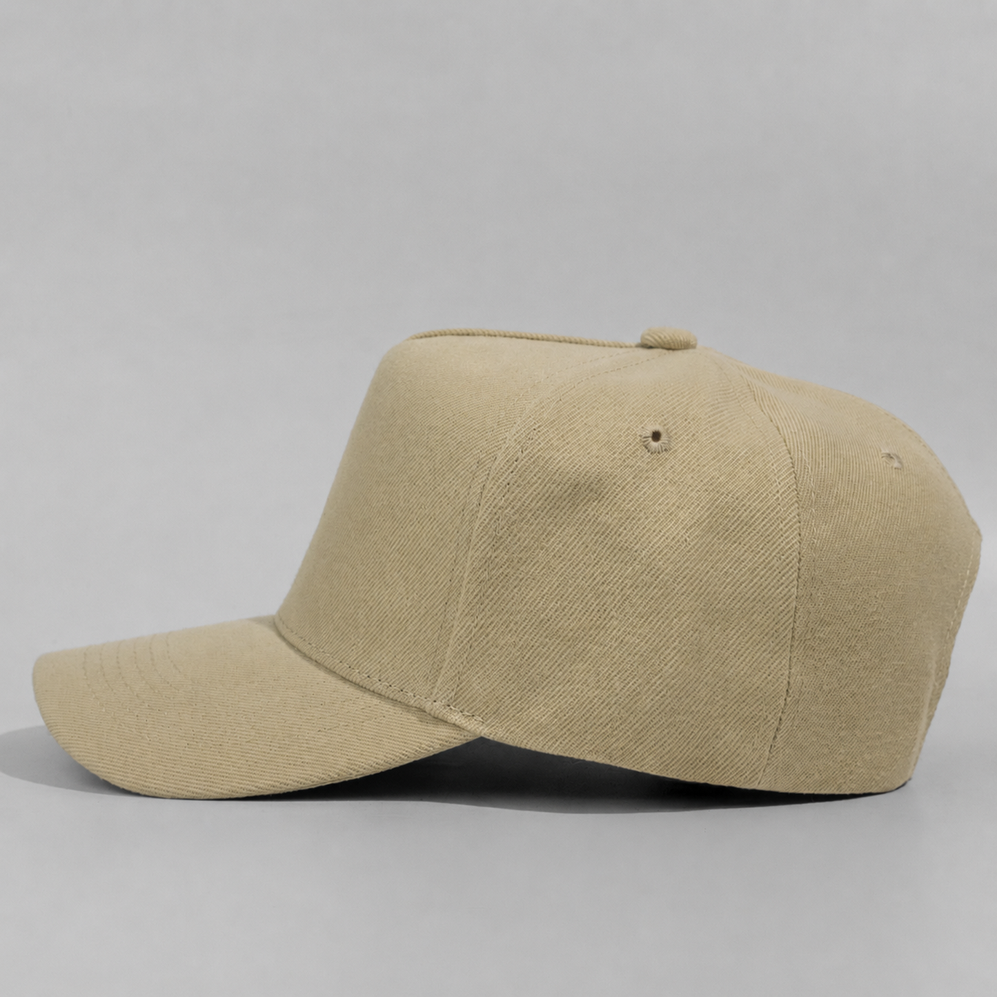 Plain Curve 5Panel Wool Hat 5011