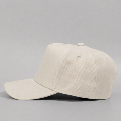 Plain Curve 5Panel Wool Hat 5011