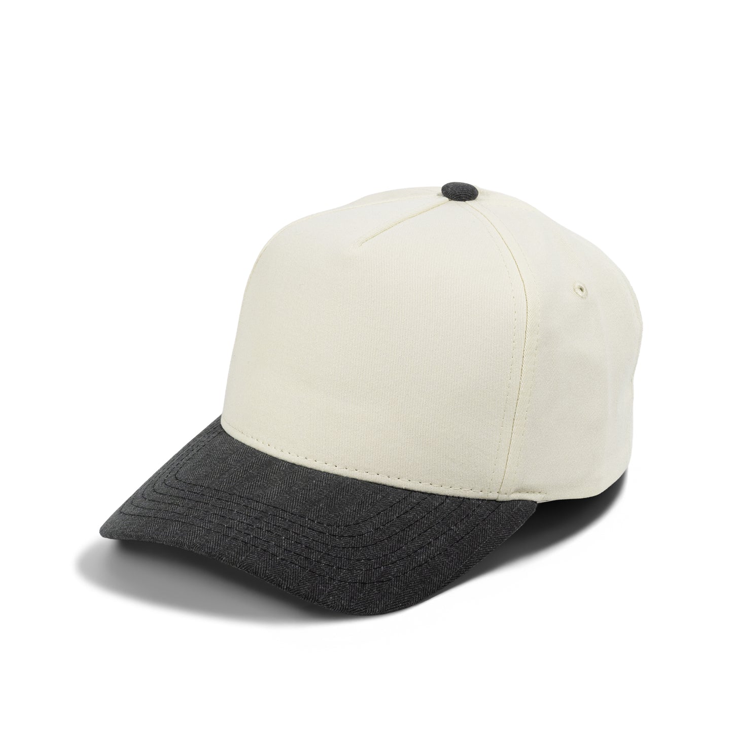 Plain Curve 5Panel Cotton Jean Hat 5014