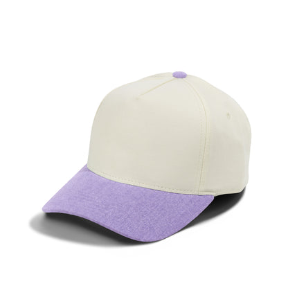 Plain Curve 5Panel Cotton Jean Hat 5014