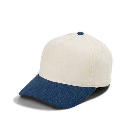 Plain Curve 5Panel Cotton Jean Hat 5014