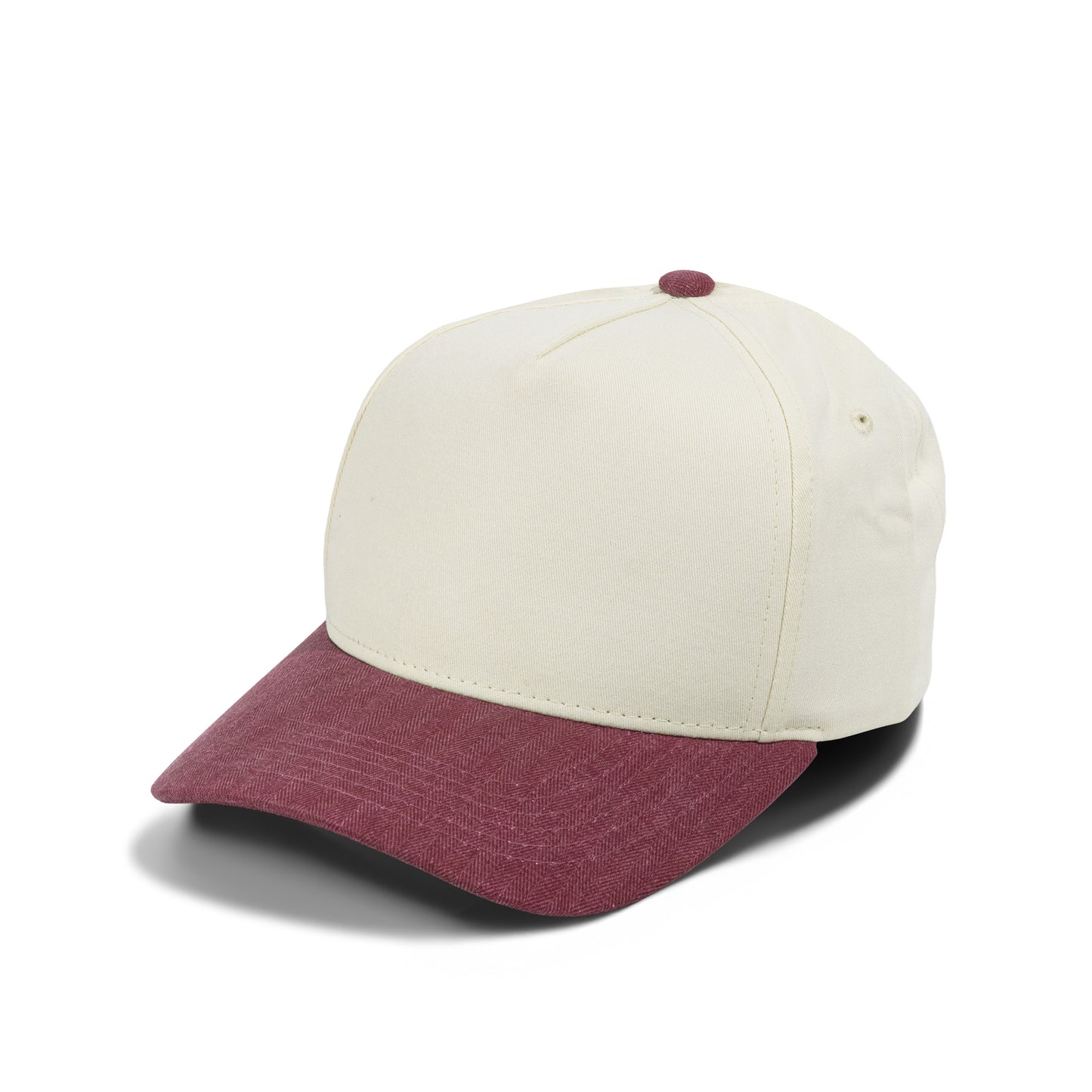 Plain Curve 5Panel Cotton Jean Hat 5014