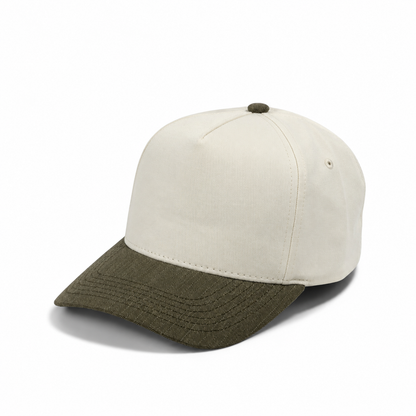 Plain Curve 5Panel Cotton Jean Hat 5014