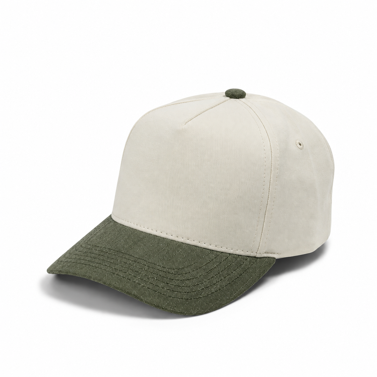 Plain Curve 5Panel Cotton Jean Hat 5014