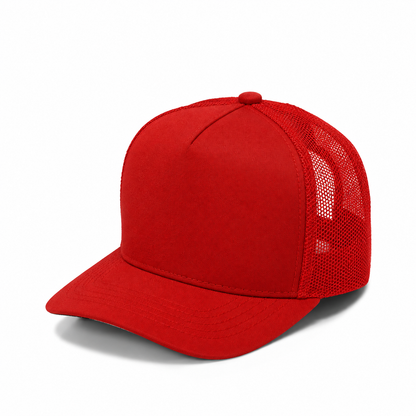 Plain Curve 5Panel USA FLAG Under Brim Print Mesh Hat 5016