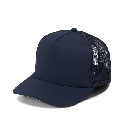 Plain Curve 5Panel USA FLAG Under Brim Print Mesh Hat 5016