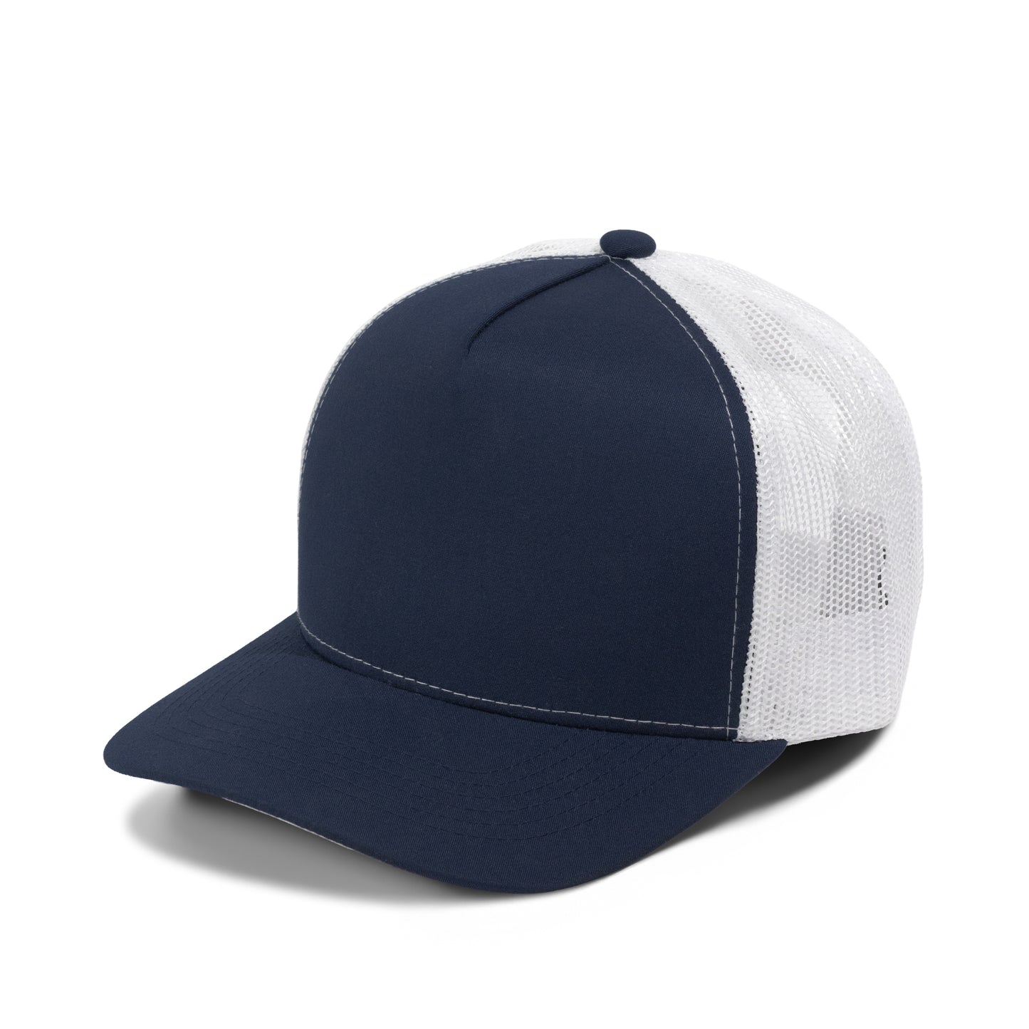 Plain Curve 5Panel USA FLAG Under Brim Print Mesh Hat 5016