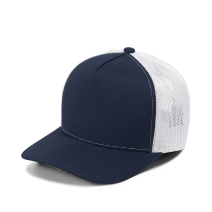 Plain Curve 5Panel USA FLAG Under Brim Print Mesh Hat 5016
