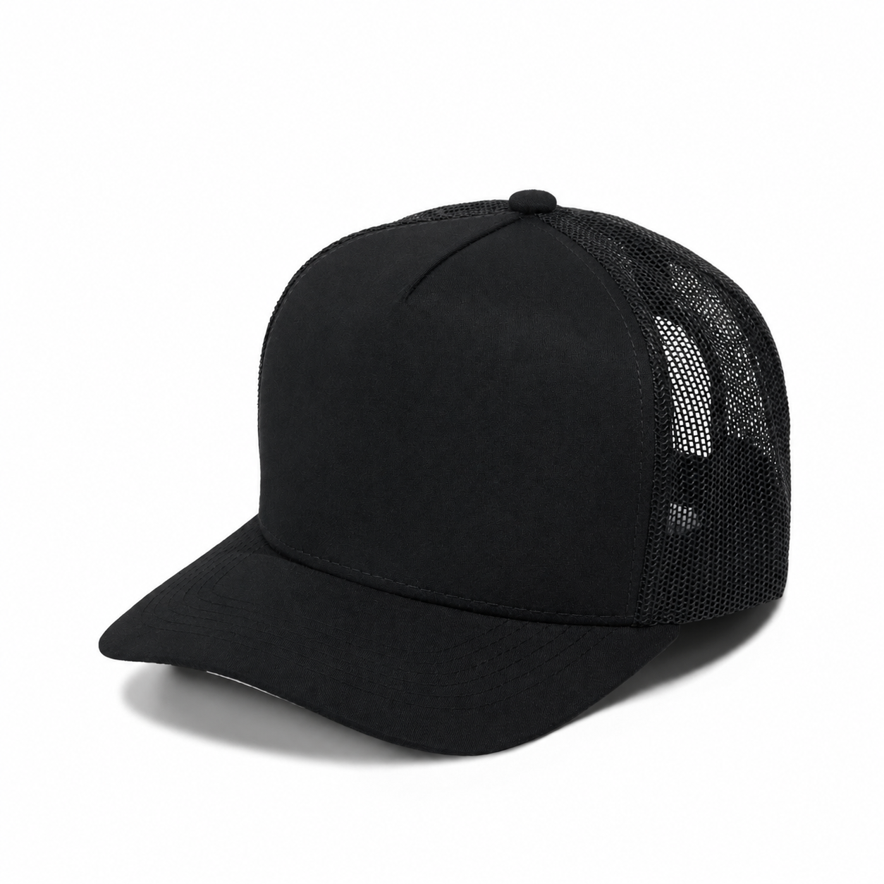 Plain Curve 5Panel USA FLAG Under Brim Print Mesh Hat 5016