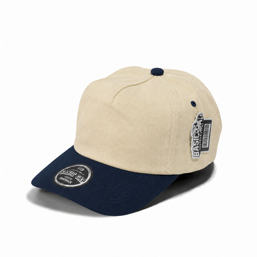 Plain Slight Curve Unstructured 5Panel Oxford Hat 5019