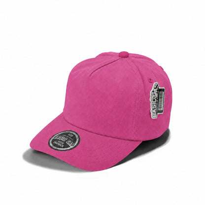 Plain Slight Curve Unstructured 5Panel Oxford Hat 5019