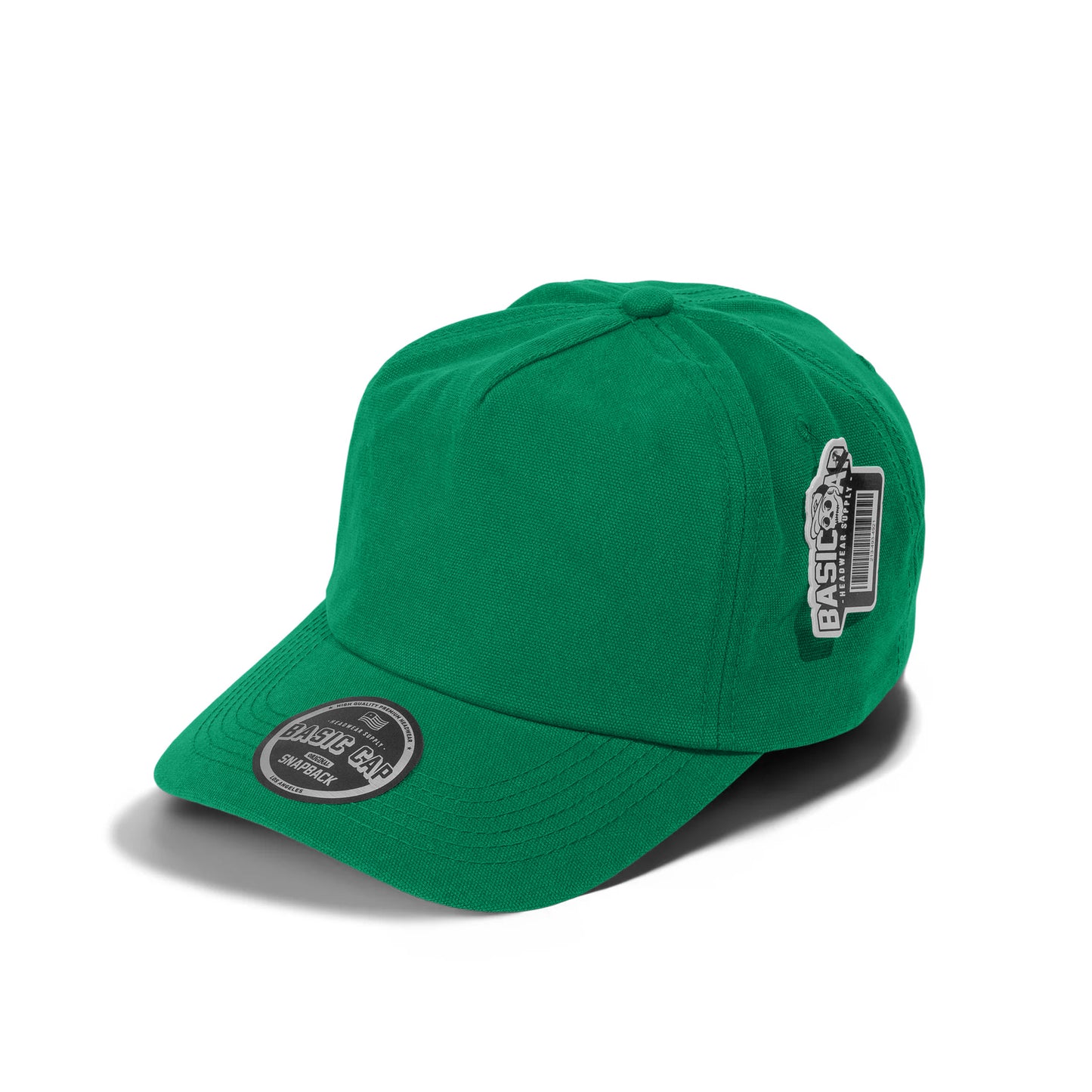 Plain Slight Curve Unstructured 5Panel Oxford Hat 5019