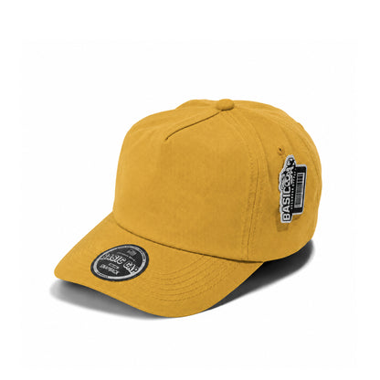 Plain Slight Curve Unstructured 5Panel Oxford Hat 5019