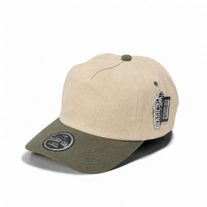 Plain Slight Curve Unstructured 5Panel Oxford Hat 5019