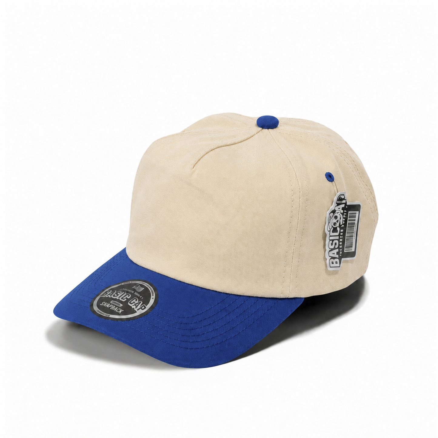 Plain Slight Curve Unstructured 5Panel Oxford Hat 5019